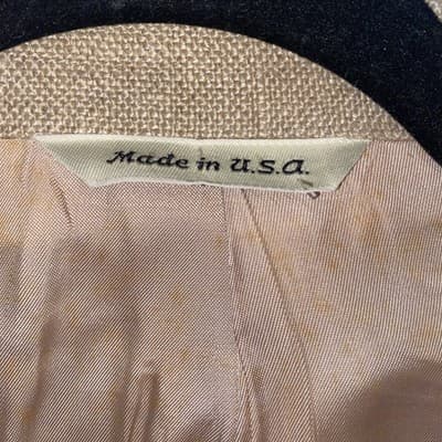 Eddie Bauer Linen Blazer Old Money Coastal Casual Lagenlook Mens 48T Made In USA - Thumbnail 3