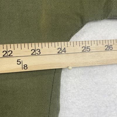 Eileen Fisher Linen Olive Green Lagenlook Minimalist Shift Dress - Thumbnail 3