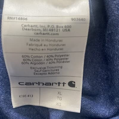 Carhartt Tee Shirt Large Logo Across Chest - Thumbnail 9