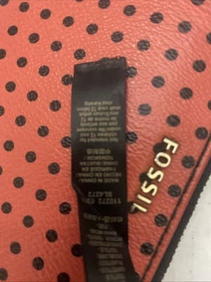 Fossil Polka Dot Leather Wallet Vintage - Thumbnail 13