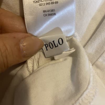 Vintage Large White Polo Ralph Lauren Pony T Shirt Kids Sz 10-12 - Thumbnail 7