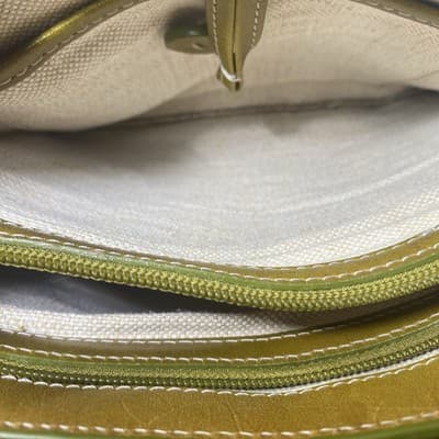 Fossil Brown Leather W Green Trim W Silk Scarf Classic Strap Not Included - Thumbnail 17