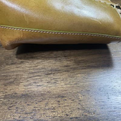 Fossil Brown Leather W Green Trim W Silk Scarf Classic Strap Not Included - Thumbnail 11