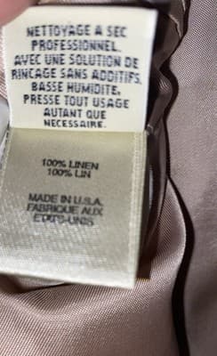Eddie Bauer Linen Blazer Old Money Coastal Casual Lagenlook Mens 48T Made In USA - Thumbnail 6