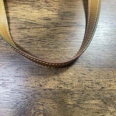 Fossil Brown Leather W Green Trim W Silk Scarf Classic Strap Not Included - Thumbnail 9