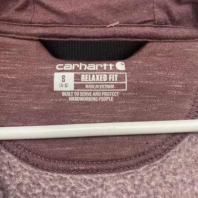 Pink Carhartt Half Zip Hoodie Size Small Women's ✨ - Thumbnail 5