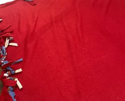 Christmas Throw Handmade Tie Blanket. 58”x 46” Super Soft Holiday Snowmen - Thumbnail 3
