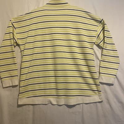 T By Talbots Womens Multicolor Striped 1/4 Zip Pullover Sweatshirt Size X-Large - Thumbnail 2
