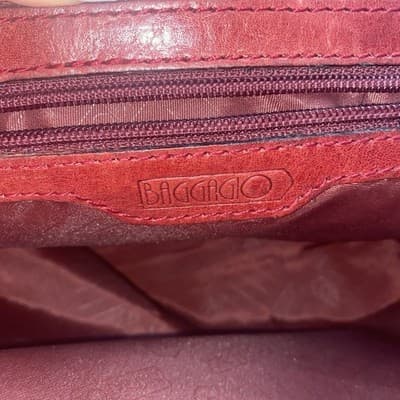 Vintage Luxury Baggagio Soft Leather Briefcase Brass Hardware ShoulderStrap - Thumbnail 8
