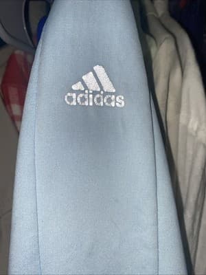 Adidas Womens L Jacket Full Zip ClimaWarm Fitted Powder Blue Athletic - Thumbnail 12