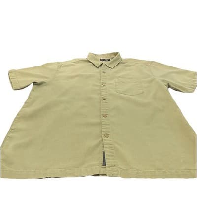 REI Short Sleeve ButtonUp Shirt Men XL Hemp Cotton Blend Lightweight Vaca Cruise - Thumbnail 2