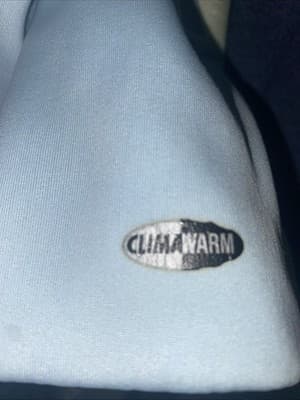 Adidas Womens L Jacket Full Zip ClimaWarm Fitted Powder Blue Athletic - Thumbnail 4