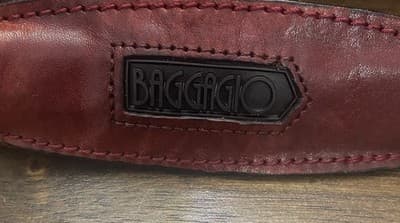 Vintage Luxury Baggagio Soft Leather Briefcase Brass Hardware ShoulderStrap - Thumbnail 3
