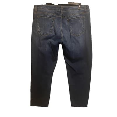 KanCan Denim Stretch Jeans Distressed With Cheetah Print Ankle Size 2XL - Thumbnail 4