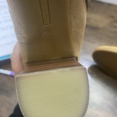 Tommy Hilfiger Suede Block Heel Camel Tassel Booties - Thumbnail 9