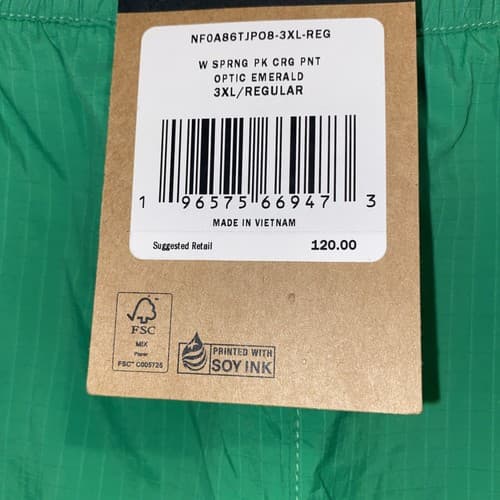 The North Face Women’s Lightweight Cargo Pants Emerald Green Athletic Wear - Thumbnail 6