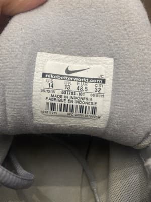 Size 14 - Nike Vapor Court White Gray Black 631703-101 Sneakers - Thumbnail 8