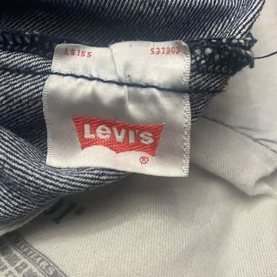 Levis 501 Classic Original Denim Mens 38x32 Medium Wash Button Fly Straight Legs - Thumbnail 5