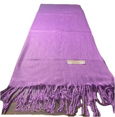 Pashmina Scarf 70% Pashmina 30% Silk Classic Luxury Shawl - Thumbnail 2