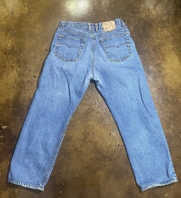 Levi's 550 Relaxed Fit Jeans Sz 34x27 Medium Wash Y2K Classic - Thumbnail 2
