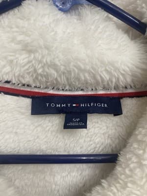 Tommy Hilfiger Ladies Sherpa Teddy Jacket Size Small White - Thumbnail 3