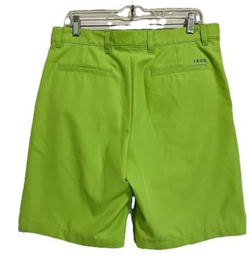 Izod Golf Shorts Casual Sports Country Club 33 Waist Rise 12 Inseam 10 - Thumbnail 2