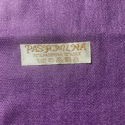 Pashmina Scarf 70% Pashmina 30% Silk Classic Luxury Shawl - Thumbnail 4