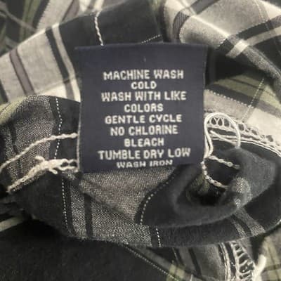 Red Snap Western Wear Men's Shirt Pearl Snaps M Cotton Black &Gray Plaid - Thumbnail 6