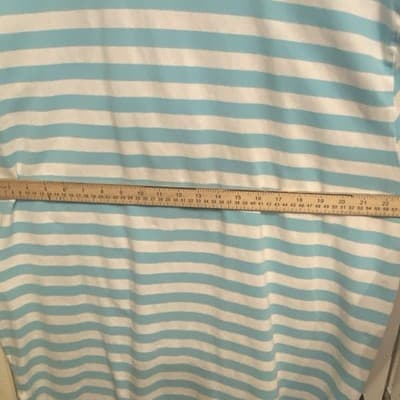 Ralph Lauren Striped Polo Shirt XXL Blue White Classic Fit Cotton Orange Pony - Thumbnail 7