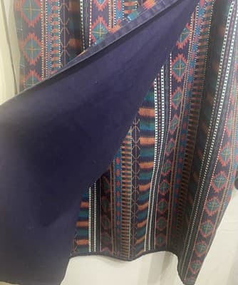 Unbranded Vintage Wrap Skirt Southwestern Aztec Runs Small Measurements In Photo - Thumbnail 4