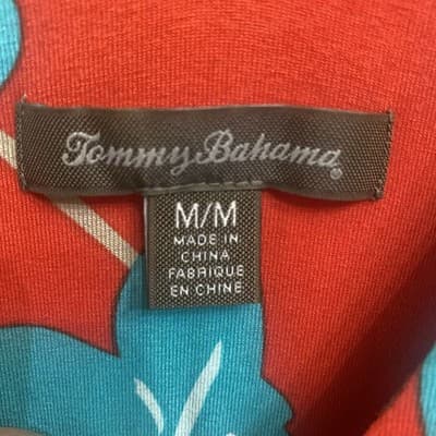 Tommy Bahama Tropical Print Casual Dress Sz M Vacation Beachy Cruise Wear - Thumbnail 3