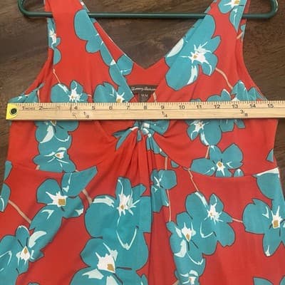 Tommy Bahama Tropical Print Casual Dress Sz M Vacation Beachy Cruise Wear - Thumbnail 5