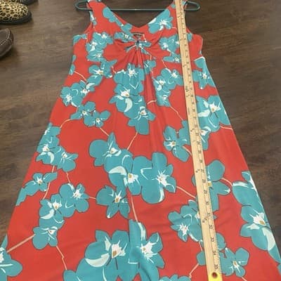 Tommy Bahama Tropical Print Casual Dress Sz M Vacation Beachy Cruise Wear - Thumbnail 6