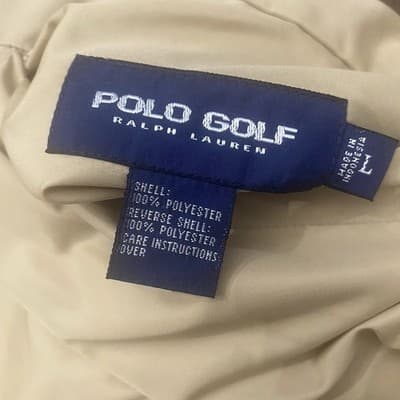 Ralph Lauren Polo Golf Reversible Jacket Mens Sz L Fleece Pullover Quarter Zip - Thumbnail 4