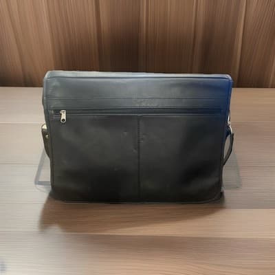 Heritage Genuine Leather Laptop Briefcase Shoulder Strap Satchel Handle - Thumbnail 3