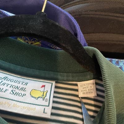 Augusta National Golf Shop Preppy Prep Polo 60s Two-Ply Mercerized Sz Lg - Thumbnail 4