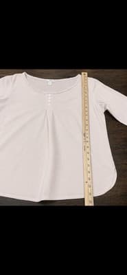 J Jill Med Petite Linen Blend Womens Top3/4 Sleeves Minimalistic Classic. - Thumbnail 4
