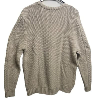 Goodfellow Fisherman Sweater Men Large Cable Knit Cotton - Thumbnail 2
