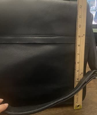 Frye Leather Messenger Crossbody Bag Black Adjustable Strap Interior Zippers - Thumbnail 14