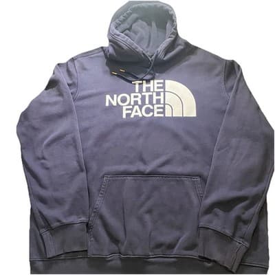 The North Face Hoodie Heavy Black XXL Kangaroo Pocket Athletic Classic Casual - Thumbnail 2