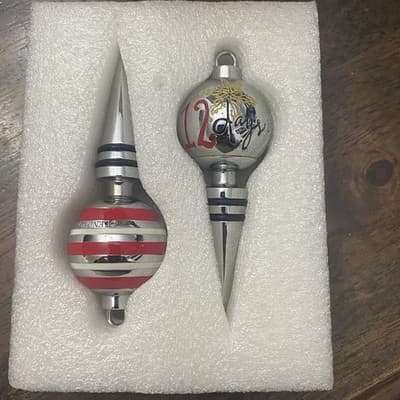 Lenox 12 Days of Christmas Bottle Stoppers Set of 2 Holiday - Thumbnail 3