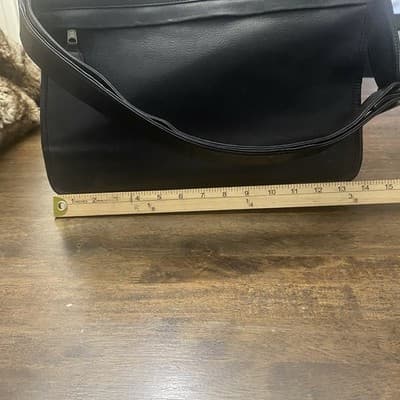 Frye Leather Messenger Crossbody Bag Black Adjustable Strap Interior Zippers - Thumbnail 13