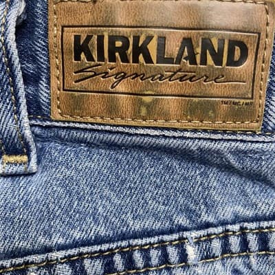 Kirkland Men's Light Blue Distressed Denim Straight Jeans Cotton 5-Pocket Design - Thumbnail 3