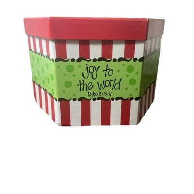 14 Christmas Ornaments In Decor Box Scripture Holiday Trim The Tree - Thumbnail 9