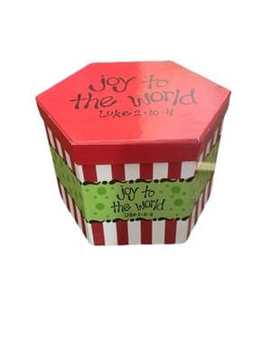 14 Christmas Ornaments In Decor Box Scripture Holiday Trim The Tree - Thumbnail 3
