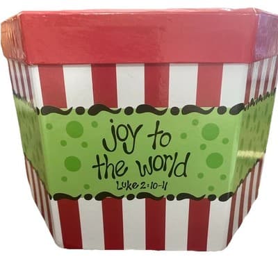 14 Christmas Ornaments In Decor Box Scripture Holiday Trim The Tree - Thumbnail 5
