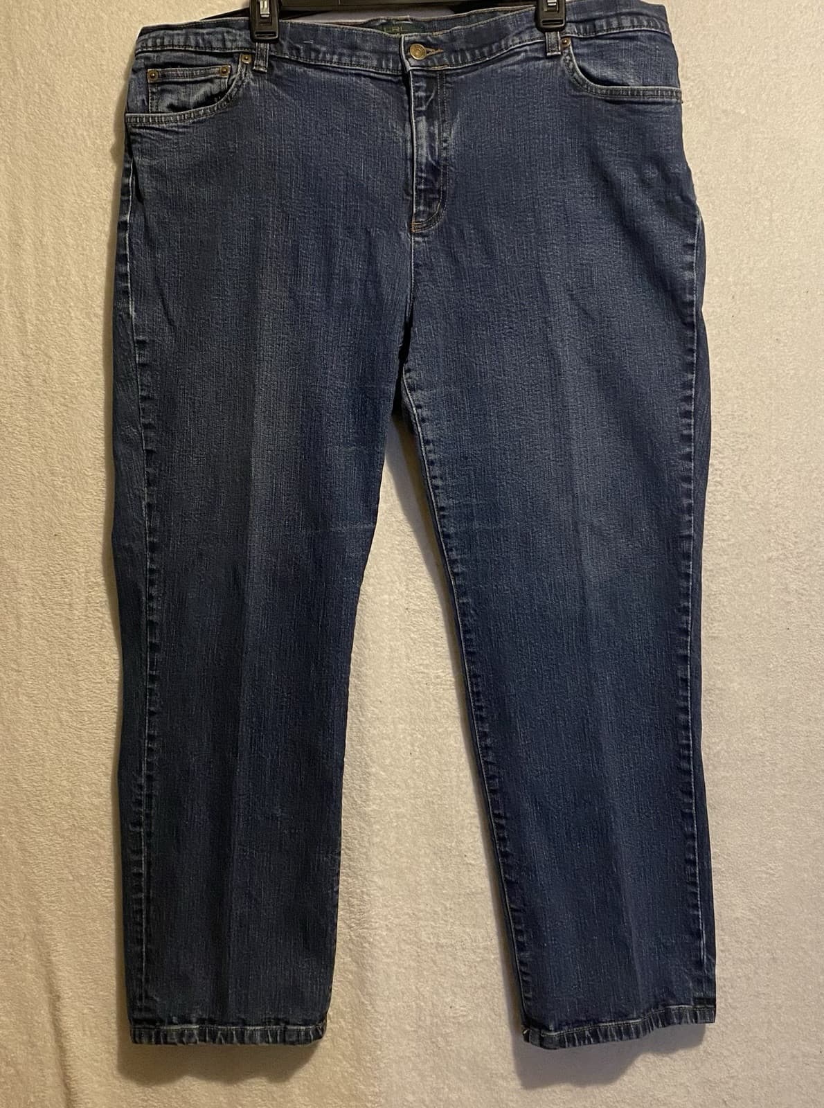 Lauren Ralph Lauren LRL Blue Denim Jeans Ladies Size 20 Straight Leg