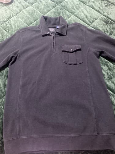 Chaps Prep Preppy Old Money Classic 100% Cotton Collard Sweatshirt