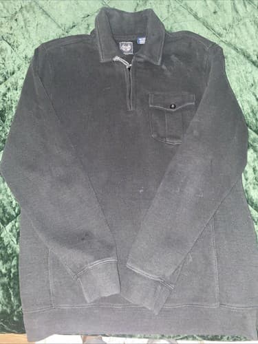 Chaps Prep Preppy Old Money Classic 100% Cotton Collard Sweatshirt - Thumbnail 6