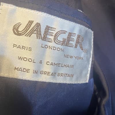 Classic GQ Old Money Country Club Jaeger London Wool And Camel Hair Mens Coat - Thumbnail 5